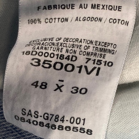 Wrangler Rugged Wear Jeans Mens 48x30 Tag* Straight Medium Wash Denim Work Pants - Picture 5 of 10